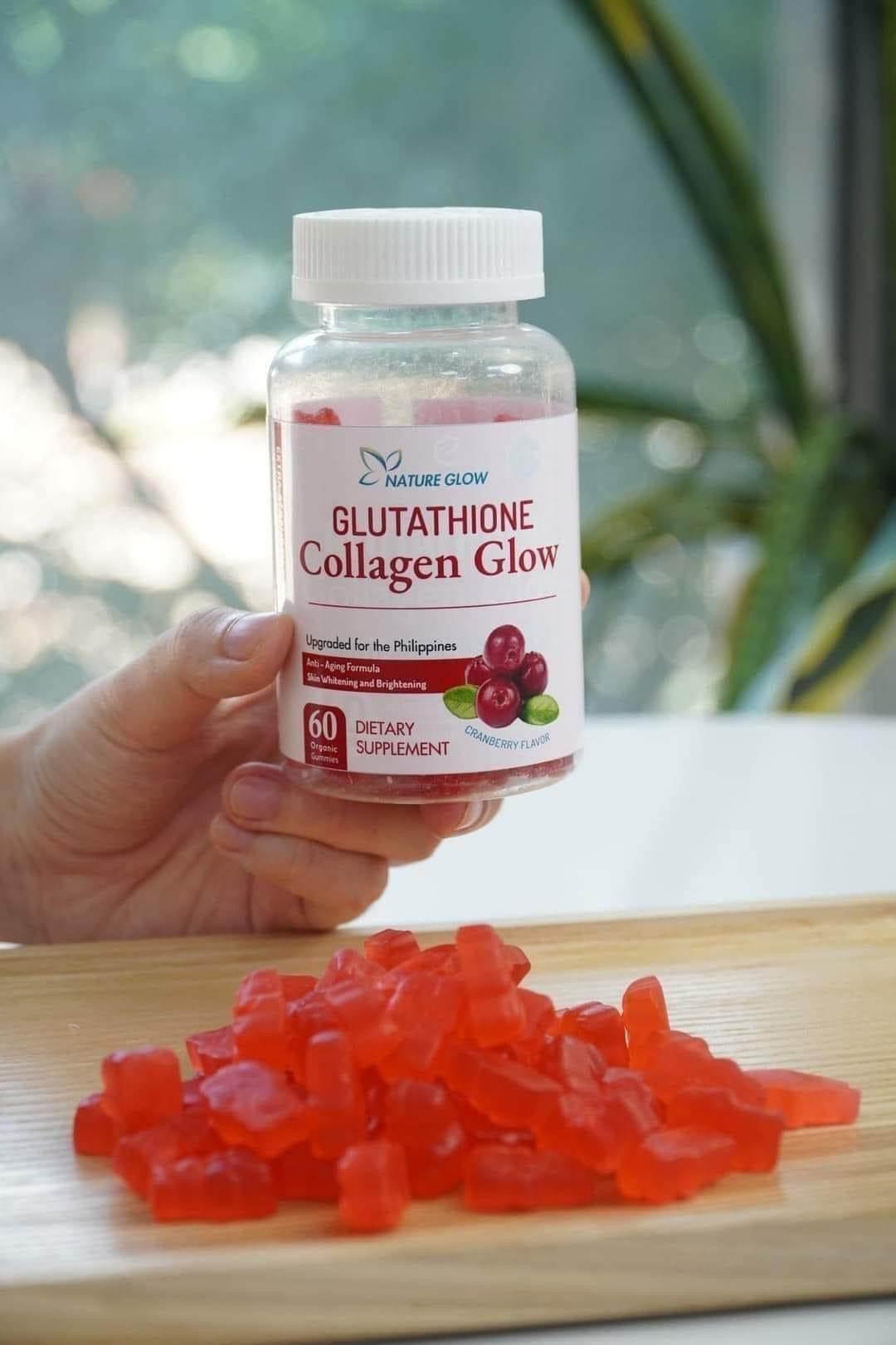Nature Glow Glutathione Collagen Glow Gummies Cranberry Flavor - MZG Health & Beauty Imports