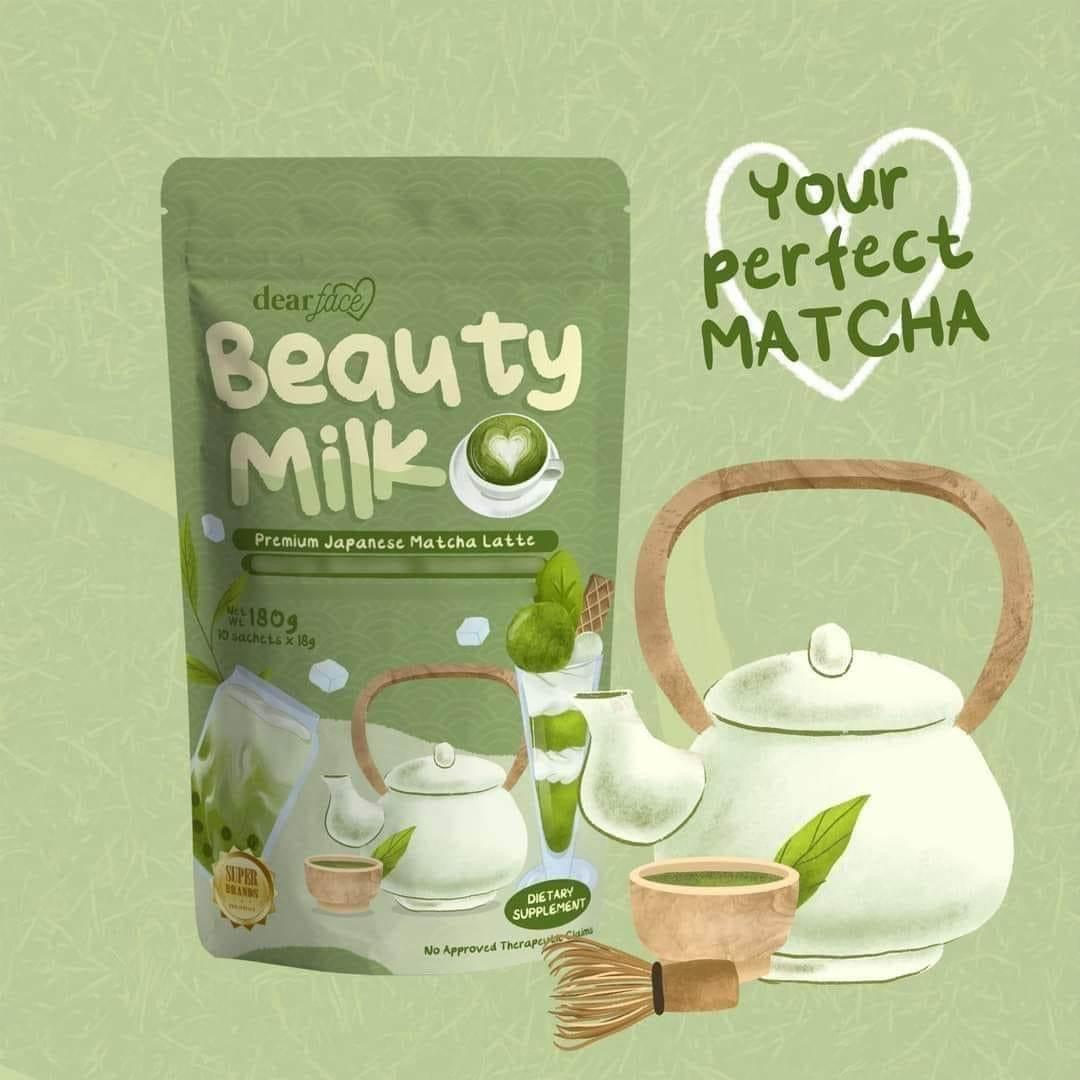 Dear Face Beauty Milk Matcha Latte - MZG Health & Beauty Imports
