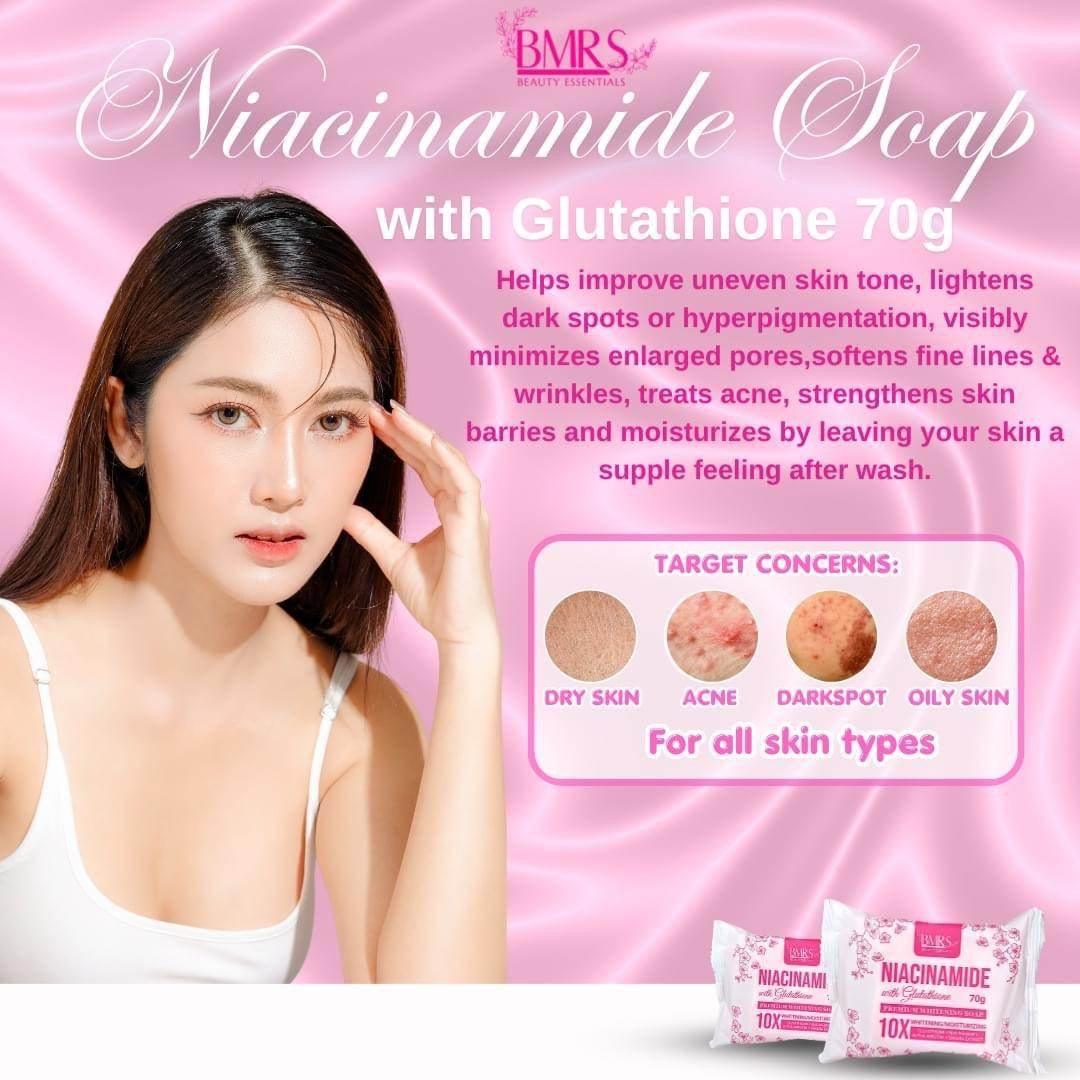 BMRS Niaciamide Soap 10x Whitening / Moisturizing | 70g - MZG Health & Beauty Imports
