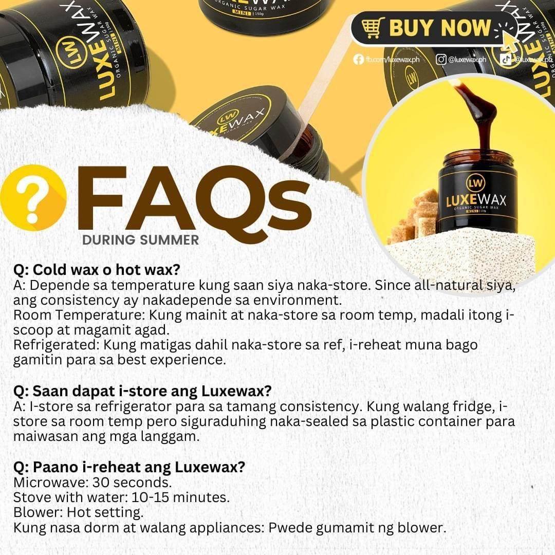 Luxewax Organic Sugar Wax | 250ml - MZG Health & Beauty Imports