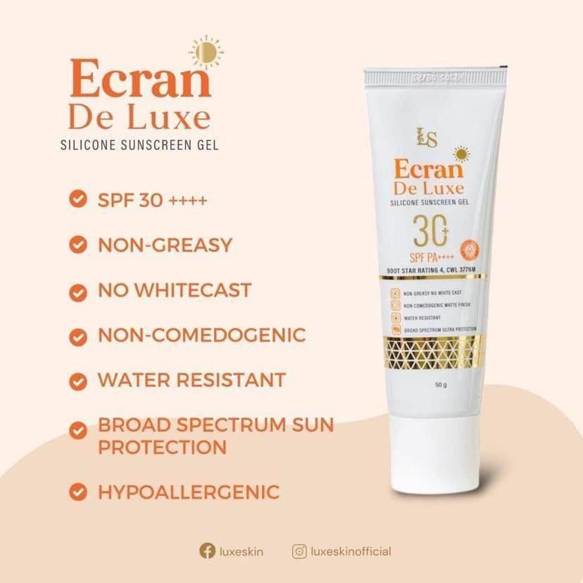 LUXE Skin Ecran De Luxe Silicone Sunscreen Gel 50g - MZG Health & Beauty Imports