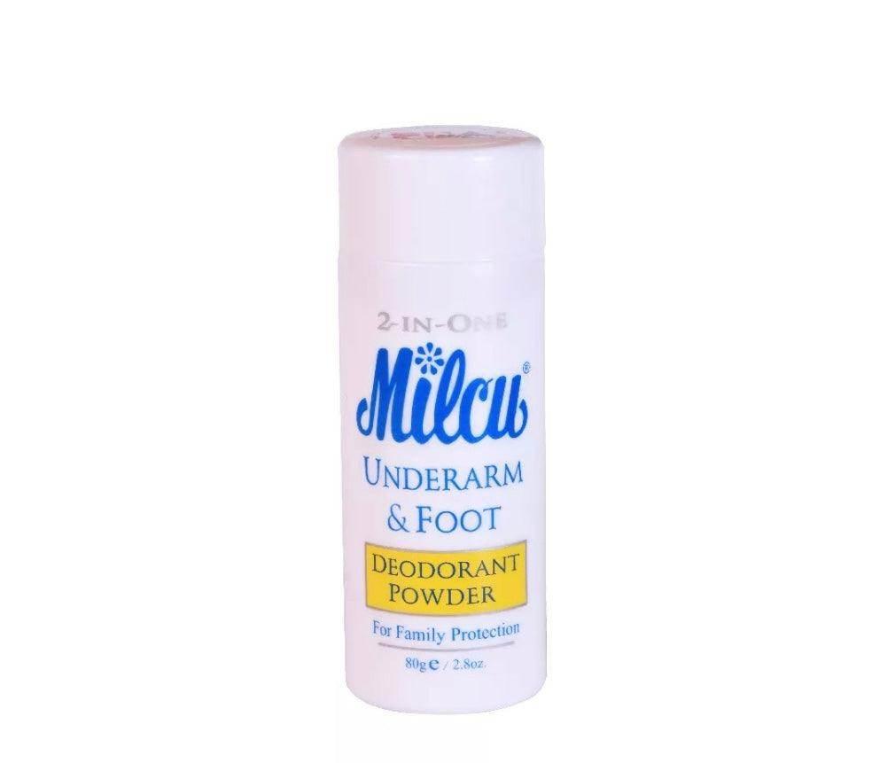MILCU Underarm & Foot Deodorant Powder 80G - MZG Health & Beauty Imports