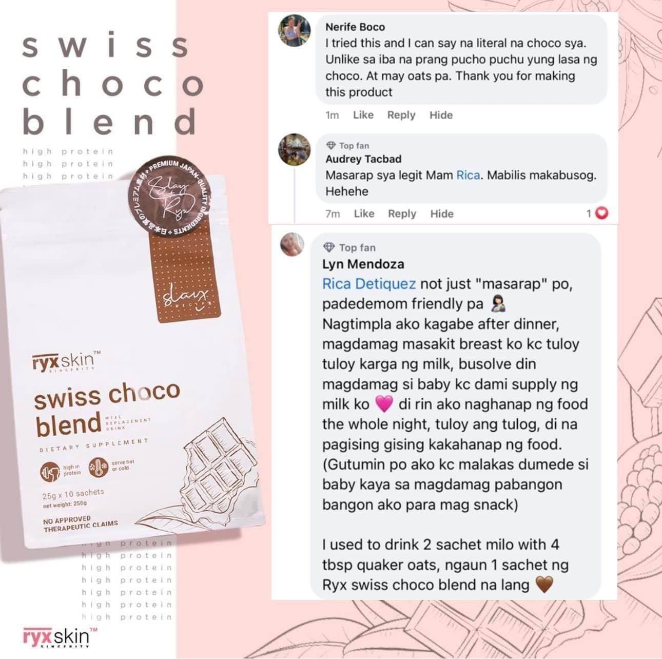 Ryxskin Swiss Choco Blend - MZG Health & Beauty Imports