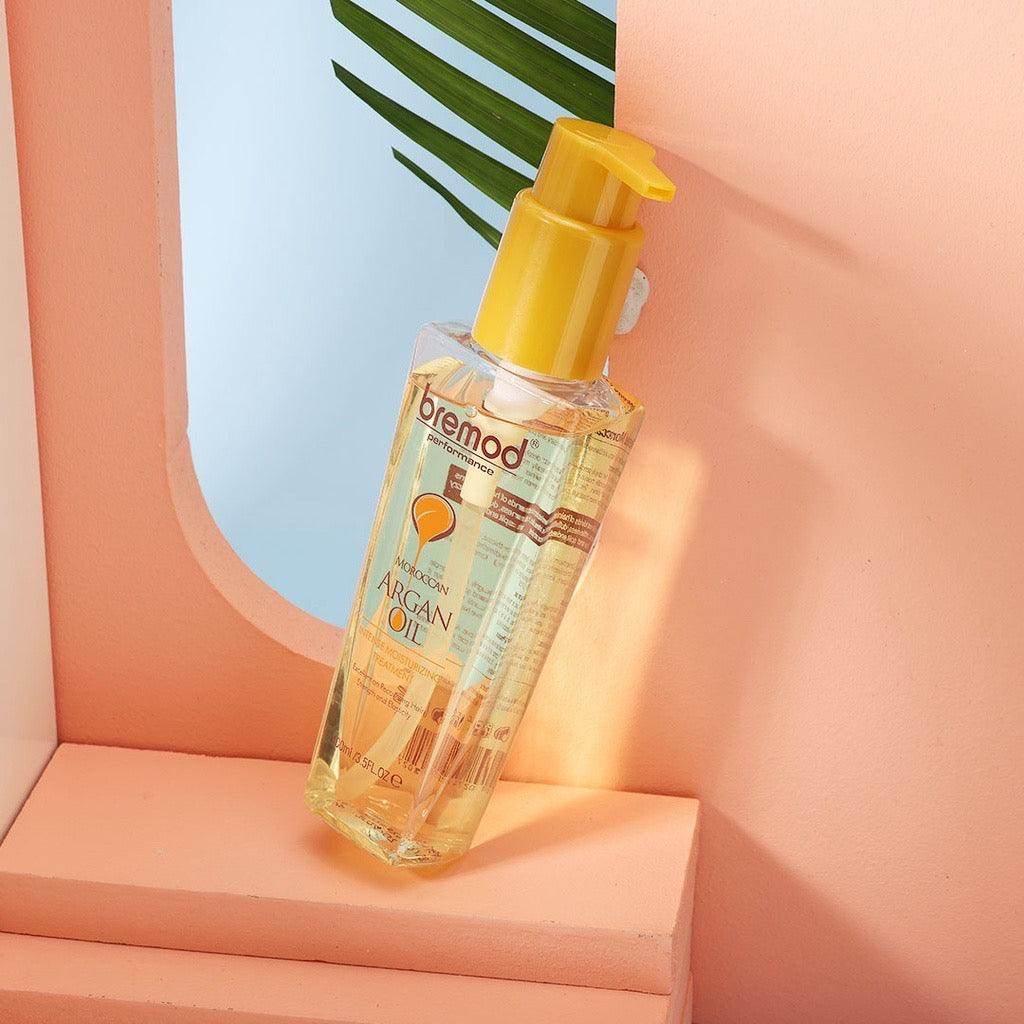 Bremod Moroccan Argan Oil Hair Serum 100ml – Deep Repair & Shine with Vitamin E - MZG Health & Beauty Imports