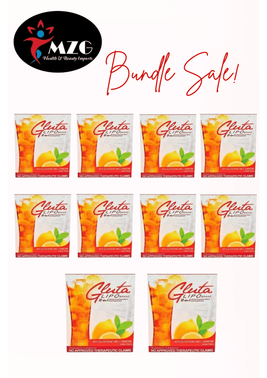 Bundle Sale 10 Boxes Gluta Lipo Juice - MZG Health & Beauty Imports