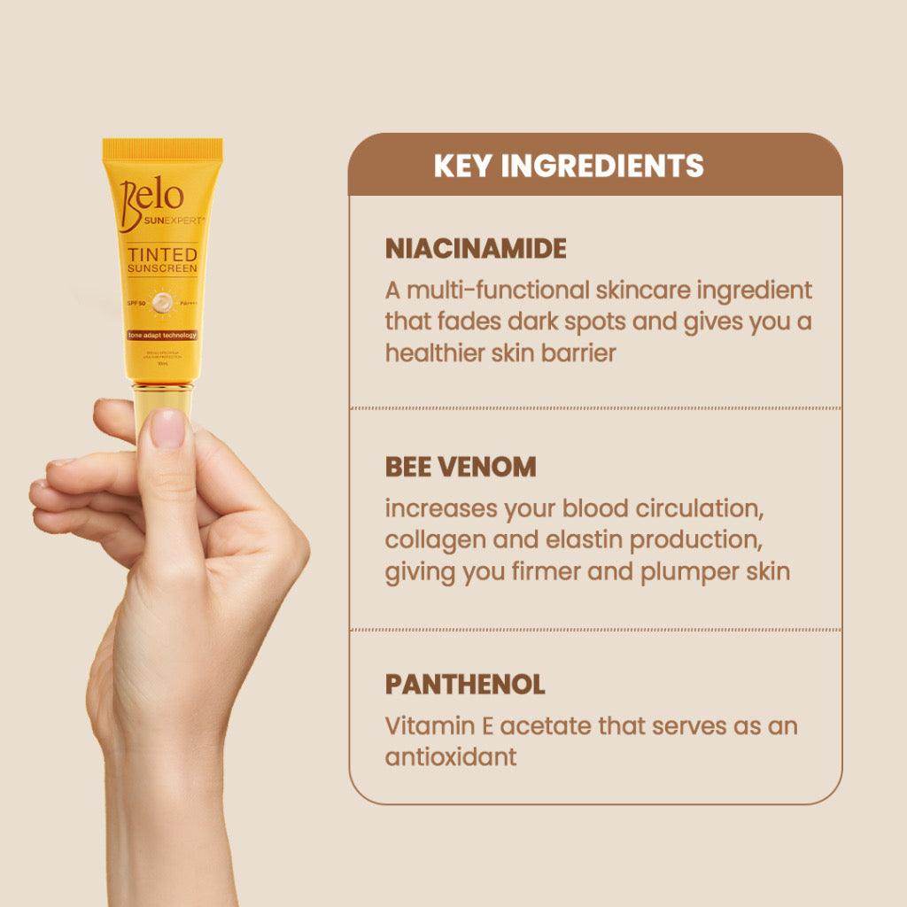 Belo SunExpert Tinted Sunscreen SPF50 PA++++ 50mL - MZG Health & Beauty Imports