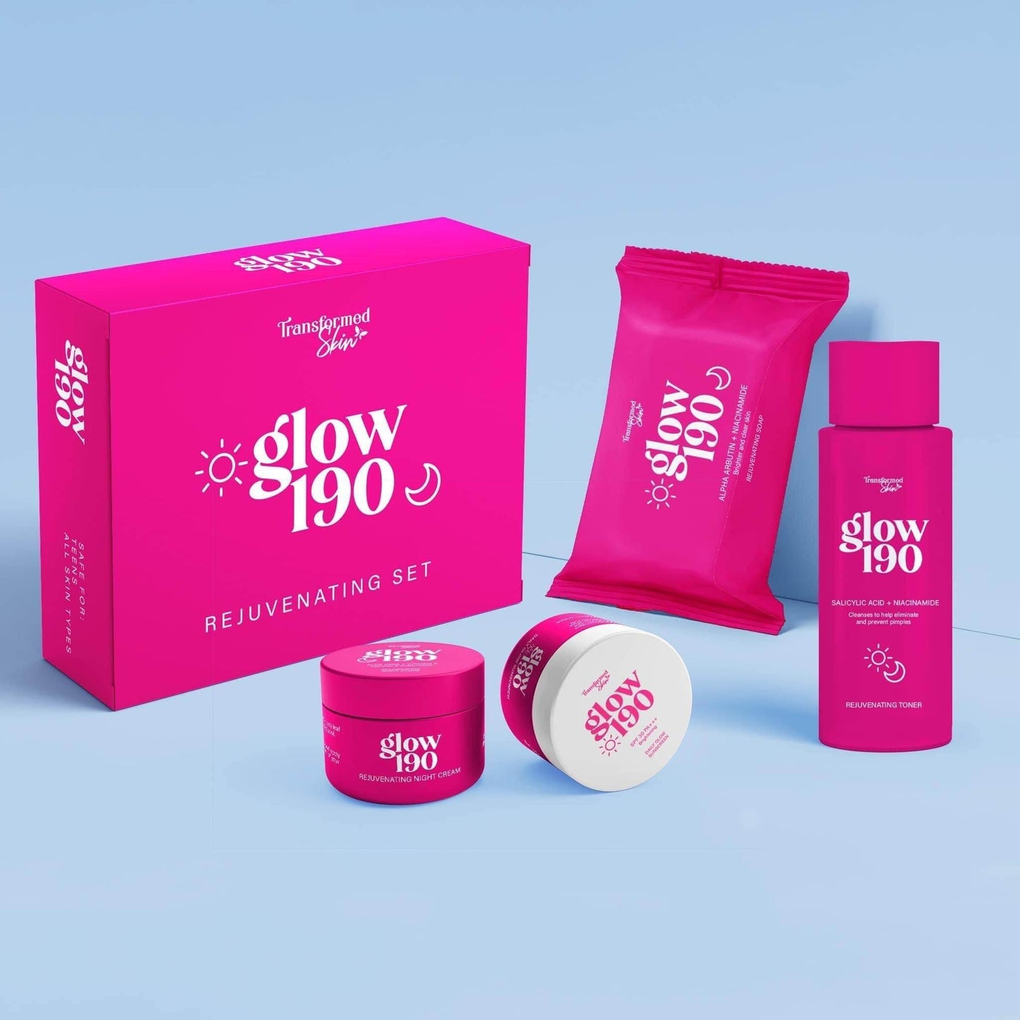 Honest Glow Transformed Skin Glow 190 Rejuvenating Set - MZG Health & Beauty Imports