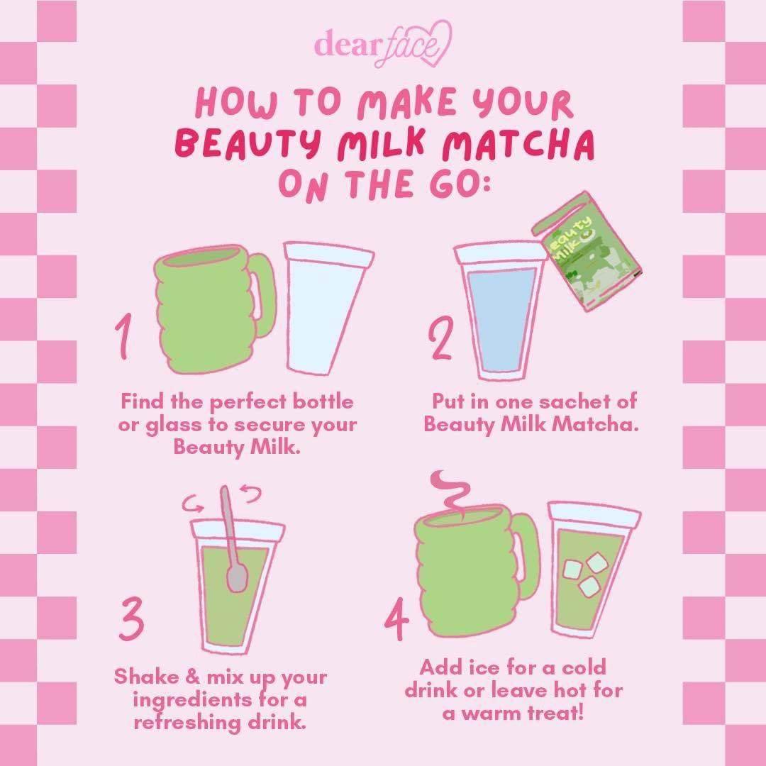 Dear Face Beauty Milk Matcha Latte - MZG Health & Beauty Imports