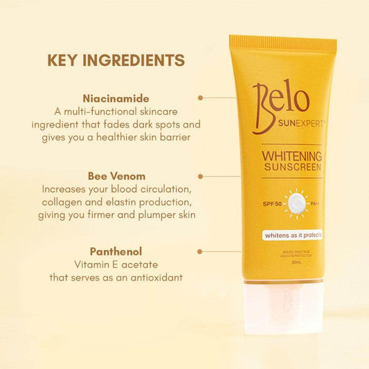 Belo SunExpert Whitening Sunscreen SPF50 50mL - MZG Health & Beauty Imports