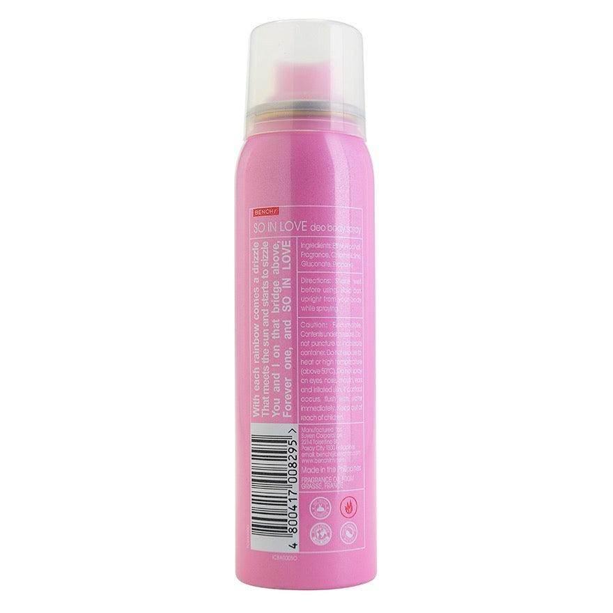 BENCH/ So In Love Deo Body Spray 100ml - MZG Health & Beauty Imports