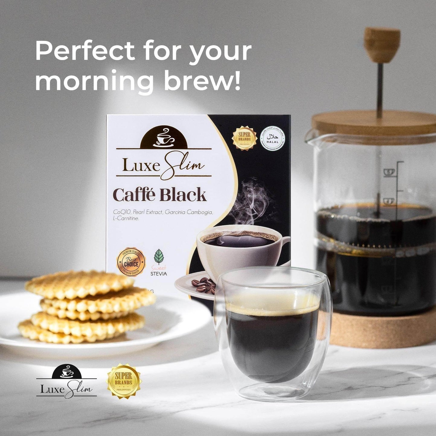 Luxe Slim Caffé Black 10 Sachets - MZG Health & Beauty Imports