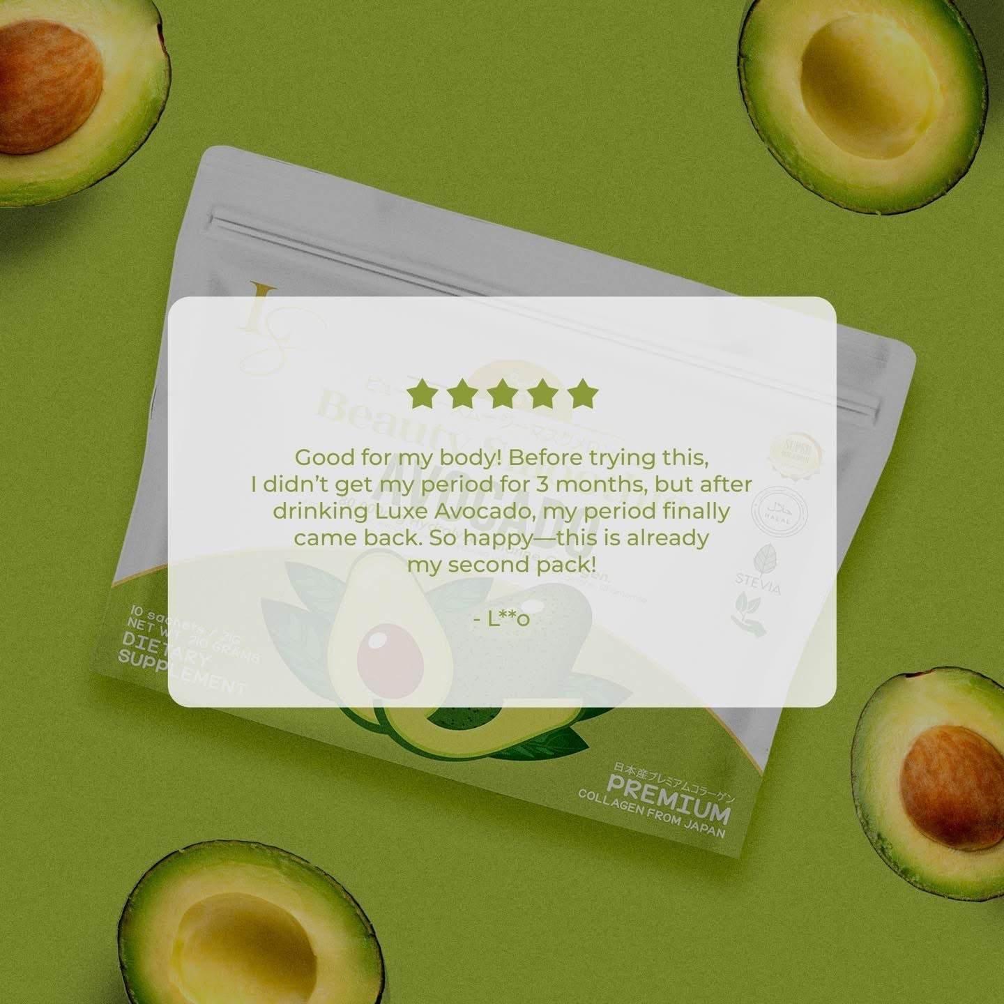 Luxe Slim Beauty Smoothie Avocado – Nutritious Drink for Glowing Skin & Wellness - MZG Health & Beauty Imports