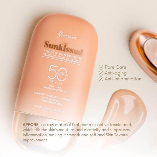 Barefaced Sunkissed Tinted Sunscreen β SPF 50 Protection - MZG Health & Beauty Imports