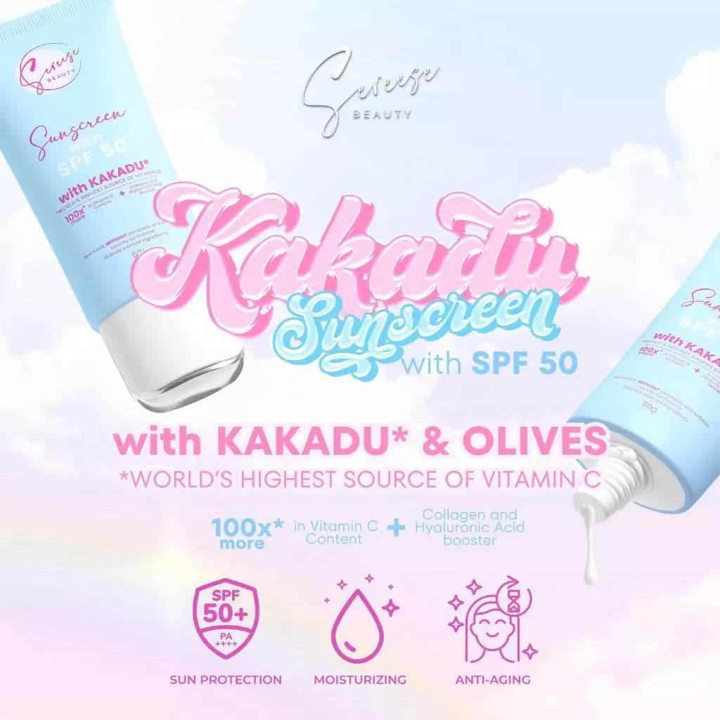 Sereese Beauty Kakadu Sunscreen SPF50 – Powerful Protection with Kakadu 50g - MZG Health & Beauty Imports