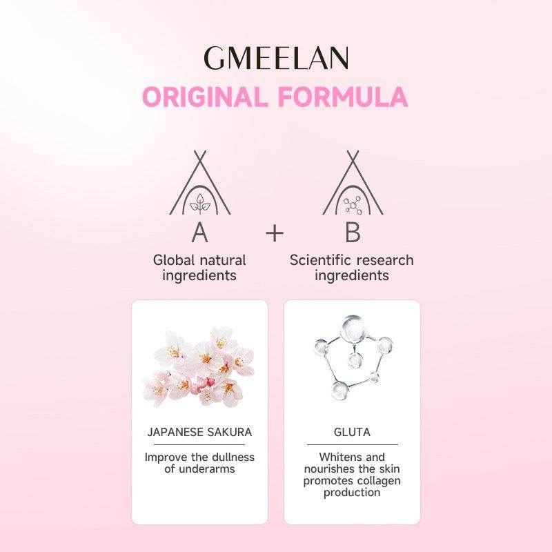 ๏ฟผGMEELAN Sakura Underarm Whitening Cream Body Pearl Moisturizer 30g - MZG Health & Beauty Imports