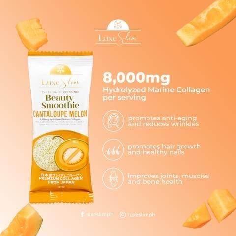 Luxe Slim Cantaloupe Melon Beauty Smoothie - MZG Health & Beauty Imports