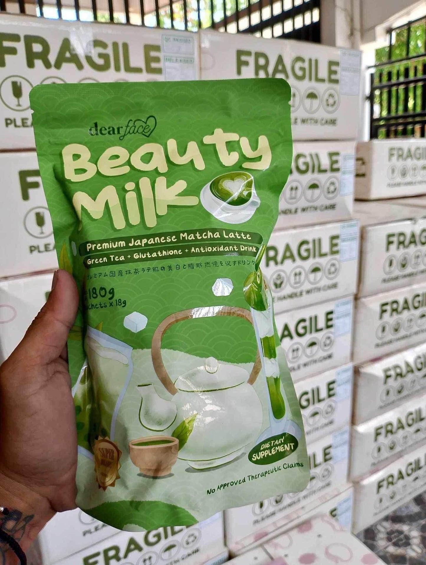 Dear Face Beauty Milk Matcha Latte - MZG Health & Beauty Imports