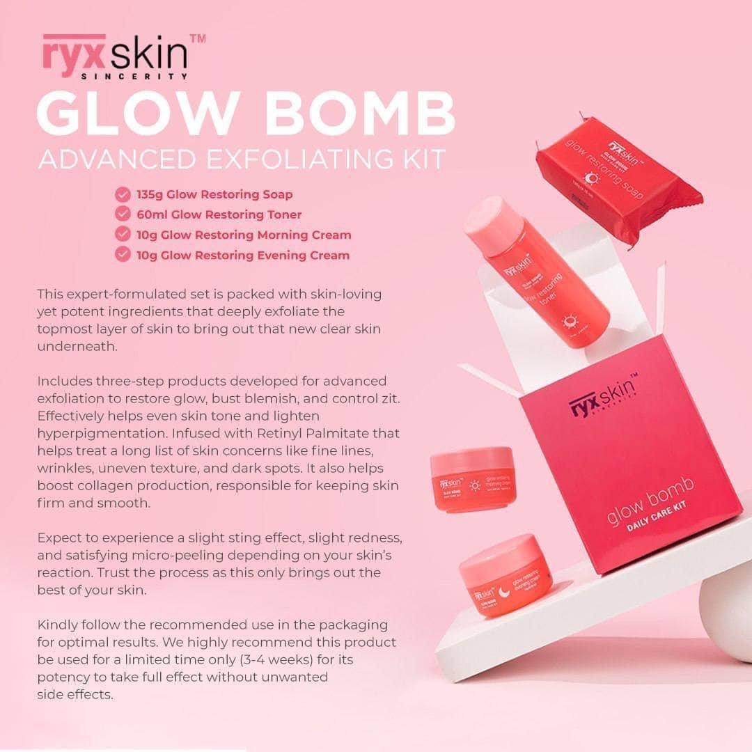 Ryxskin Glow Bomb Advanced Exfoliating Kit - MZG Health & Beauty Imports