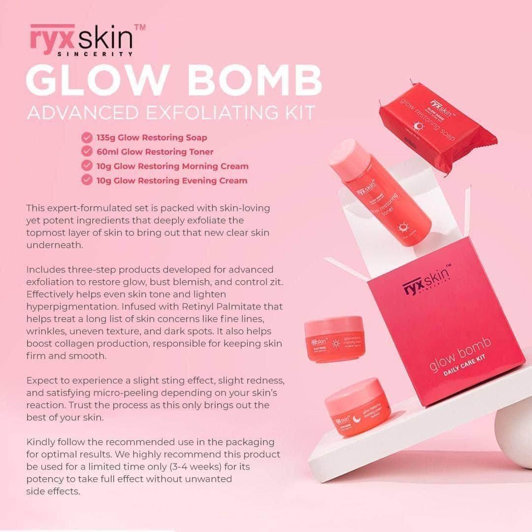 Ryxskin Glow Bomb Advanced Exfoliating Kit - MZG Health & Beauty Imports