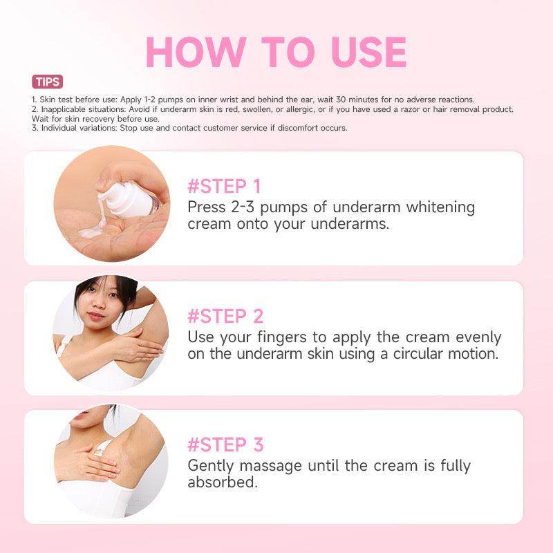 ๏ฟผGMEELAN Sakura Underarm Whitening Cream Body Pearl Moisturizer 30g - MZG Health & Beauty Imports