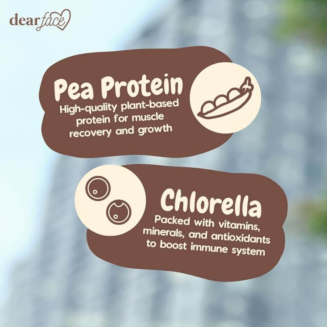 DEAR FACE Beauty Bean Choco Mallows Protein Drink - MZG Health & Beauty Imports