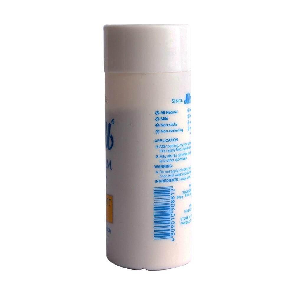 MILCU Underarm & Foot Deodorant Powder 80G - MZG Health & Beauty Imports