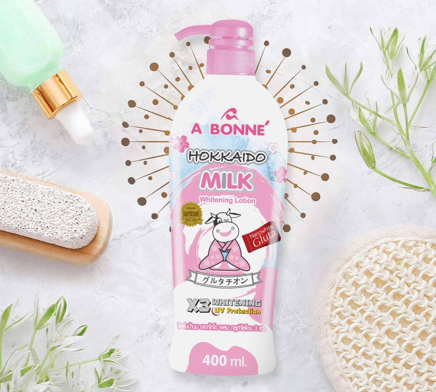 Abonne Hokkaido Milk Whitening Lotion | 400ml - MZG Health & Beauty Imports