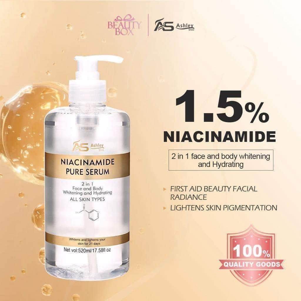 Ashley Shine NIACINAMIDE Pure Serum 520ml - MZG Health & Beauty Imports