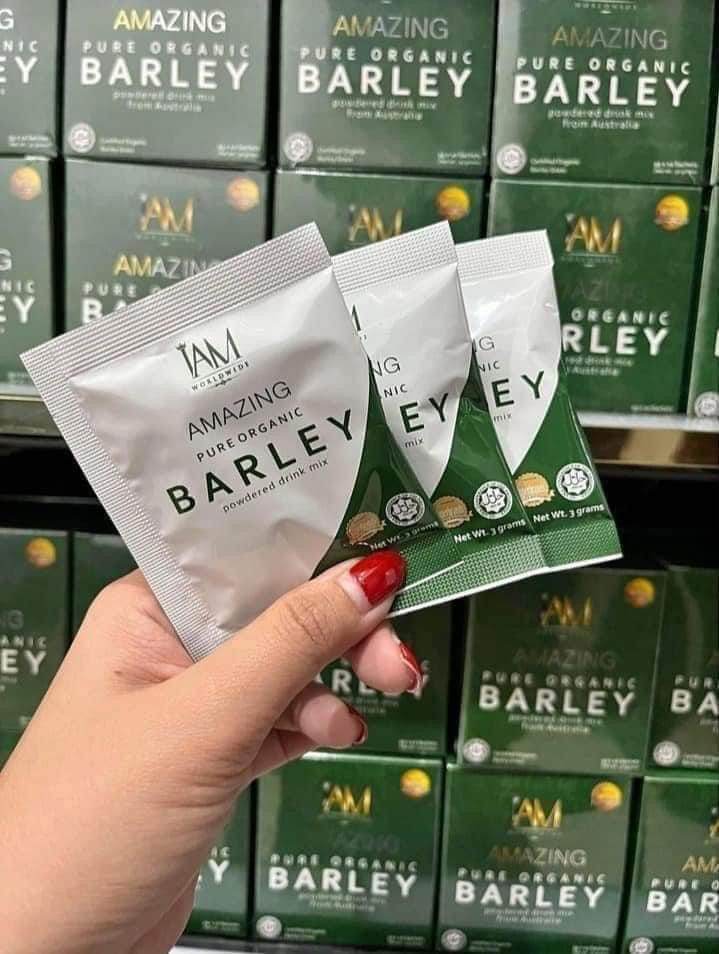 5 BOXES I Am Amazing Pure Organic Barley Powdered Drink Mix from Australia - MZG Health & Beauty Imports
