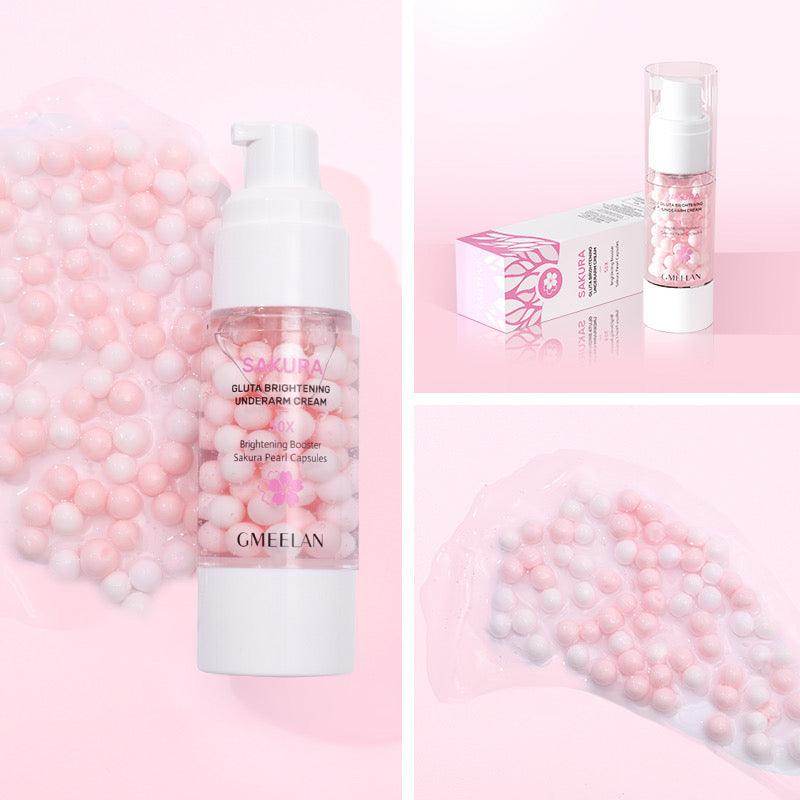 ๏ฟผGMEELAN Sakura Underarm Whitening Cream Body Pearl Moisturizer 30g - MZG Health & Beauty Imports