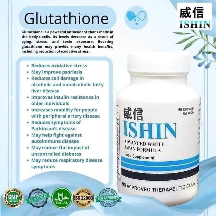 ISHIN Glutathione Advance White - MZG Health & Beauty Imports