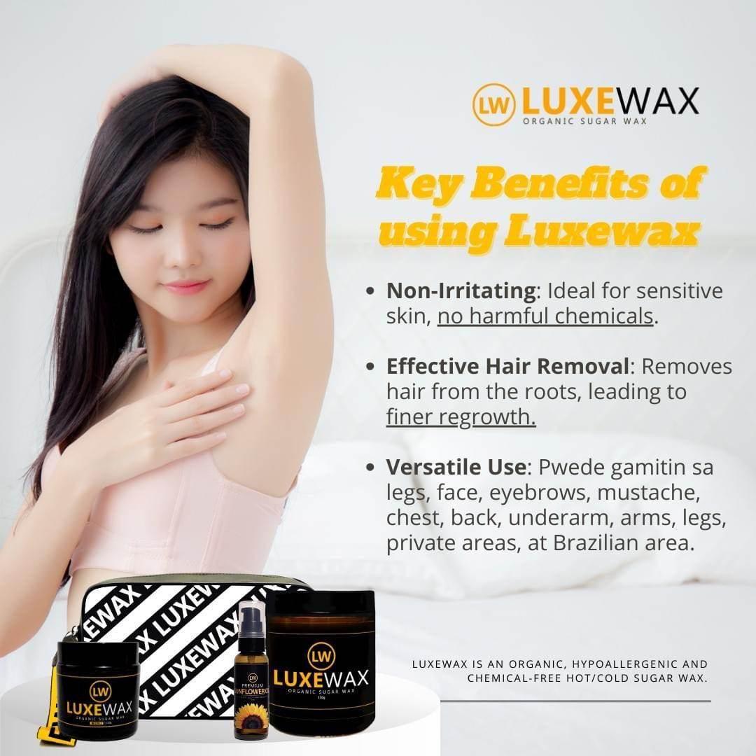 Luxewax Organic Sugar Wax | 250ml - MZG Health & Beauty Imports