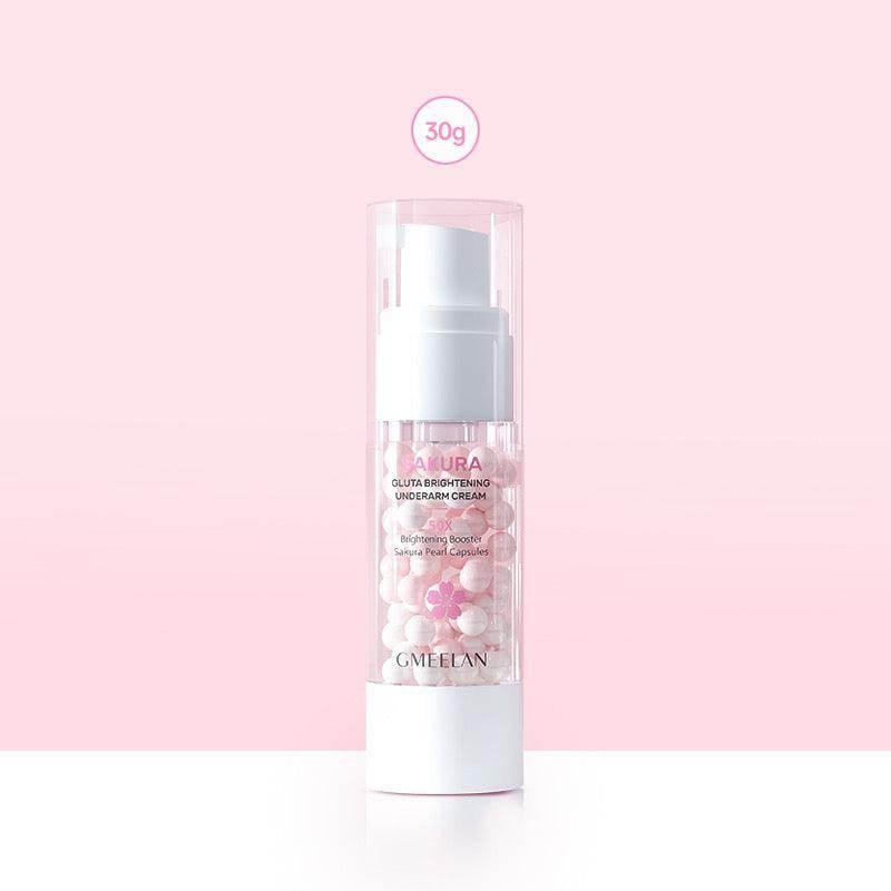 ๏ฟผGMEELAN Sakura Underarm Whitening Cream Body Pearl Moisturizer 30g - MZG Health & Beauty Imports