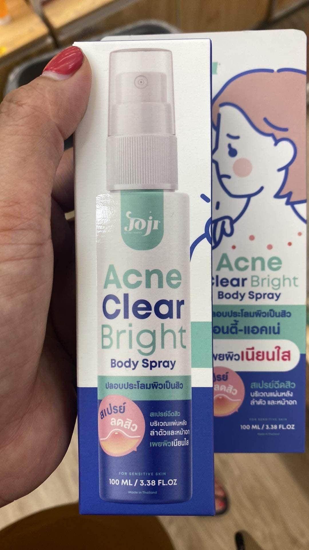 Jojj Acne Clear Bright Body Spray - MZG Health & Beauty Imports