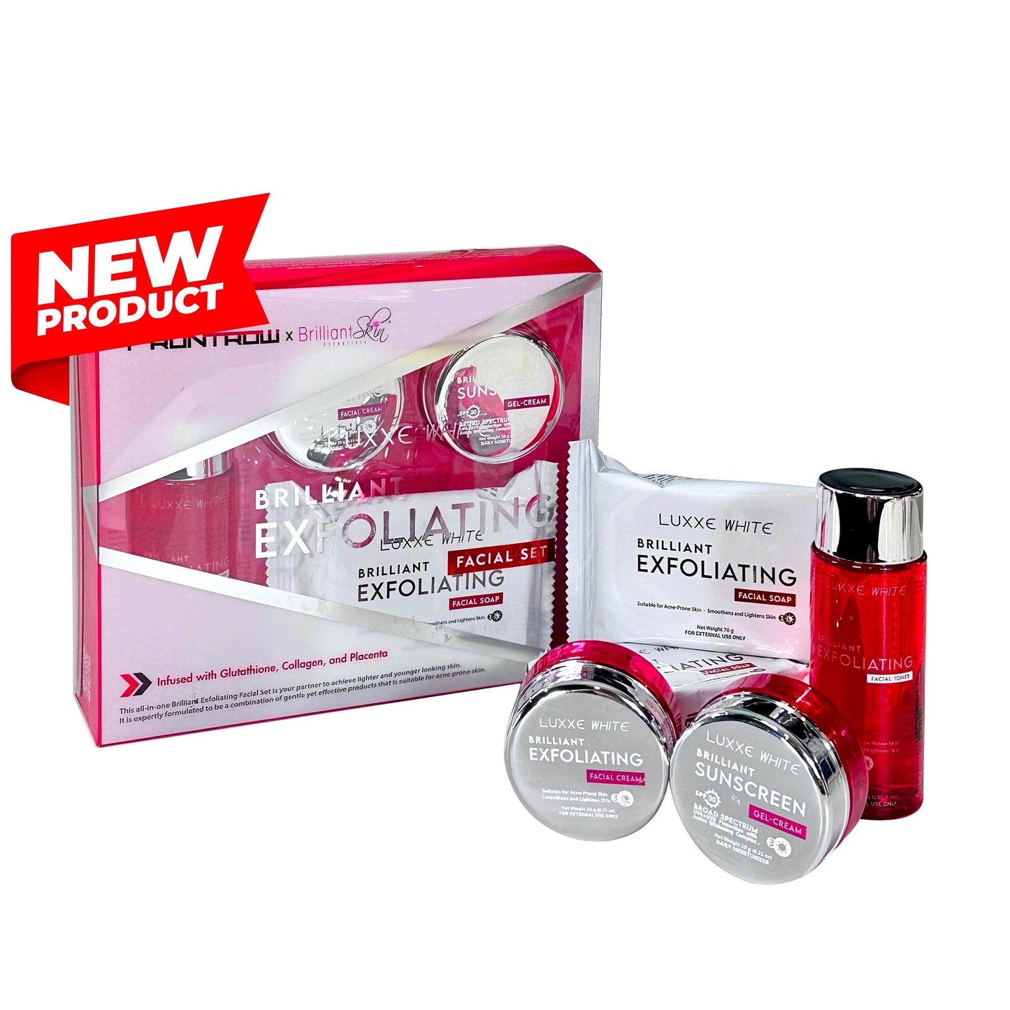 Frontrow x Brillant Exfoliating Facial Set - MZG Health & Beauty Imports
