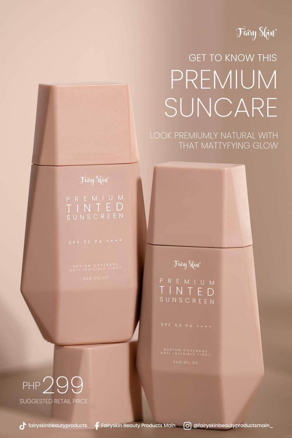 Fairy Skin Premium Tinted Sunscreen SPF 50 - MZG Health & Beauty Imports