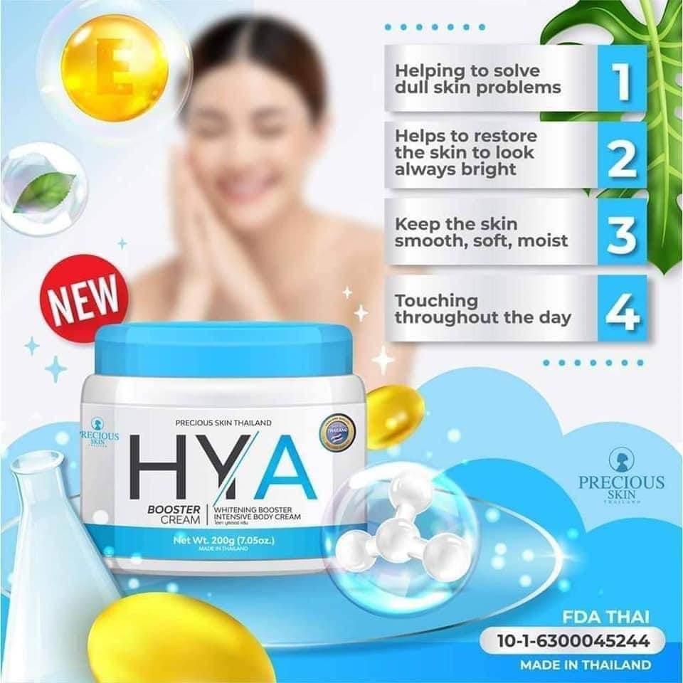 Precious Skin Thailand HYA Whitening Booster Cream 200g - MZG Health & Beauty Imports