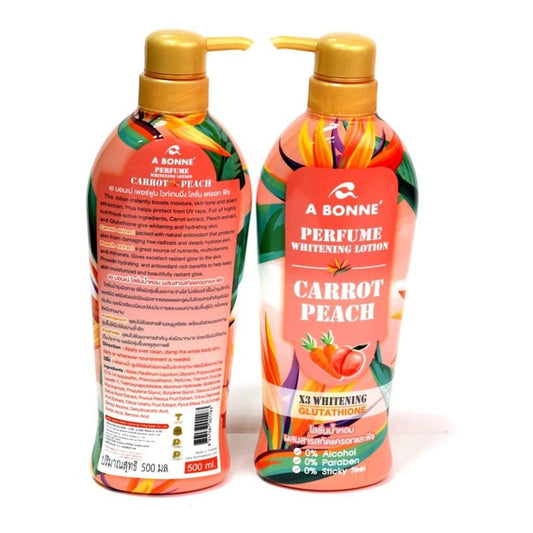 Abonne Carrot & Peach Perfume Whitening Lotion - MZG Health & Beauty Imports