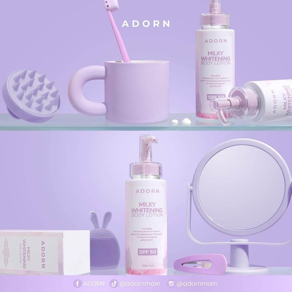 Adorn Milky Whitening Body Lotion SPF 50 – Brighten & Protect Skin - MZG Health & Beauty Imports