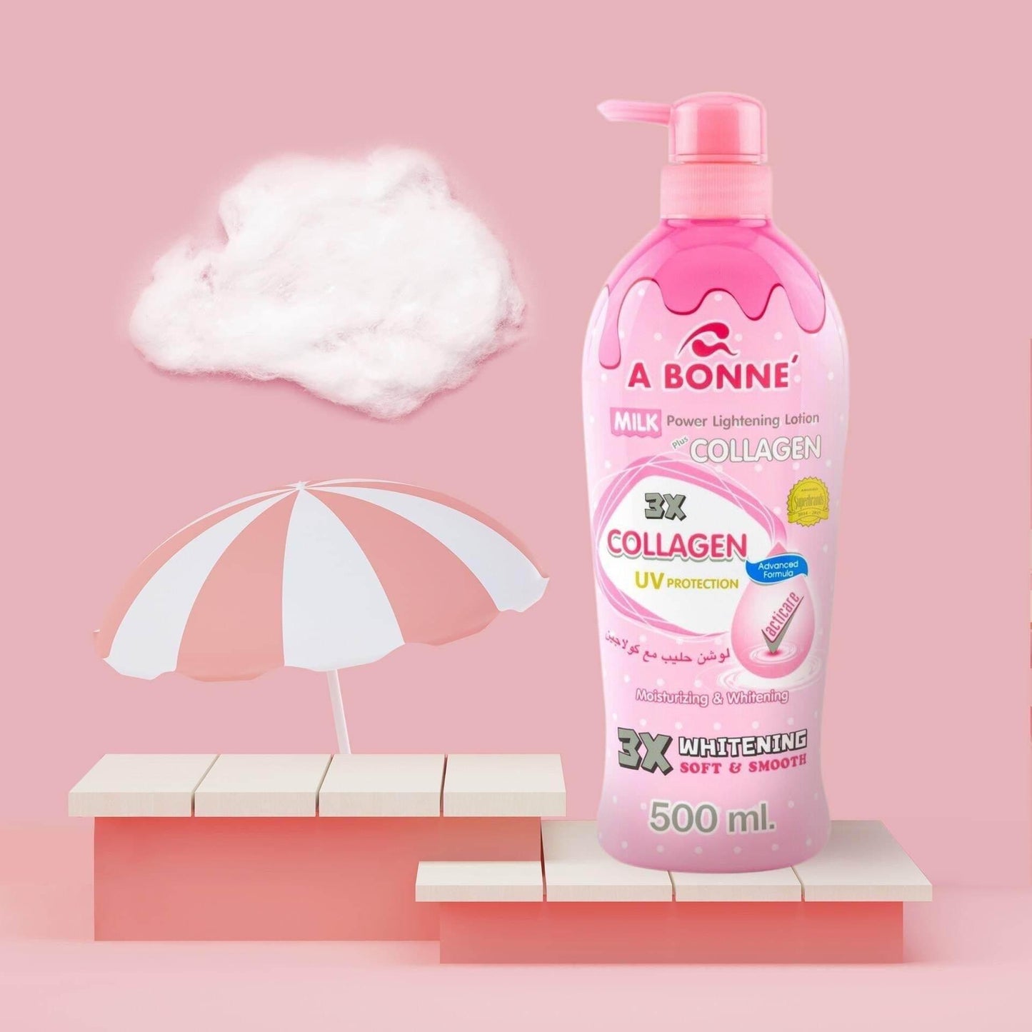 Abonne Milk Power Lightening Lotion 3x Collagen UV Protection - MZG Health & Beauty Imports