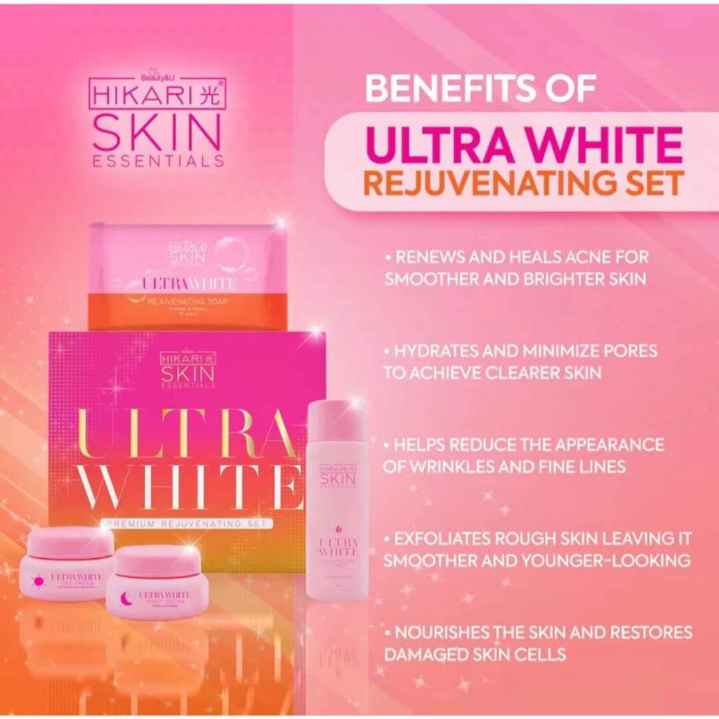 Hikari Ultra White Premium Rejuvenating Set Whitening Kit - MZG Health & Beauty Imports