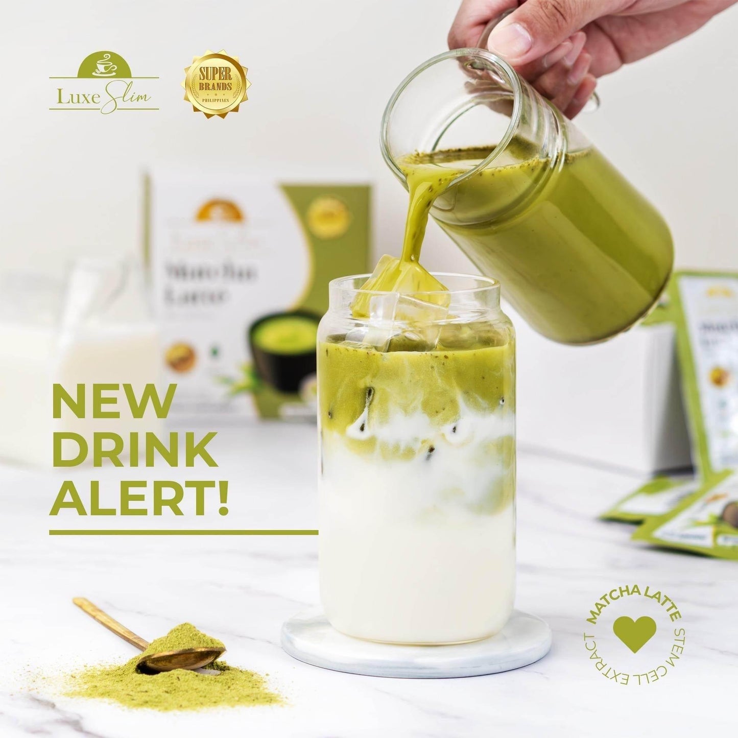 Luxe Slim Matcha Latte 500g - MZG Health & Beauty Imports