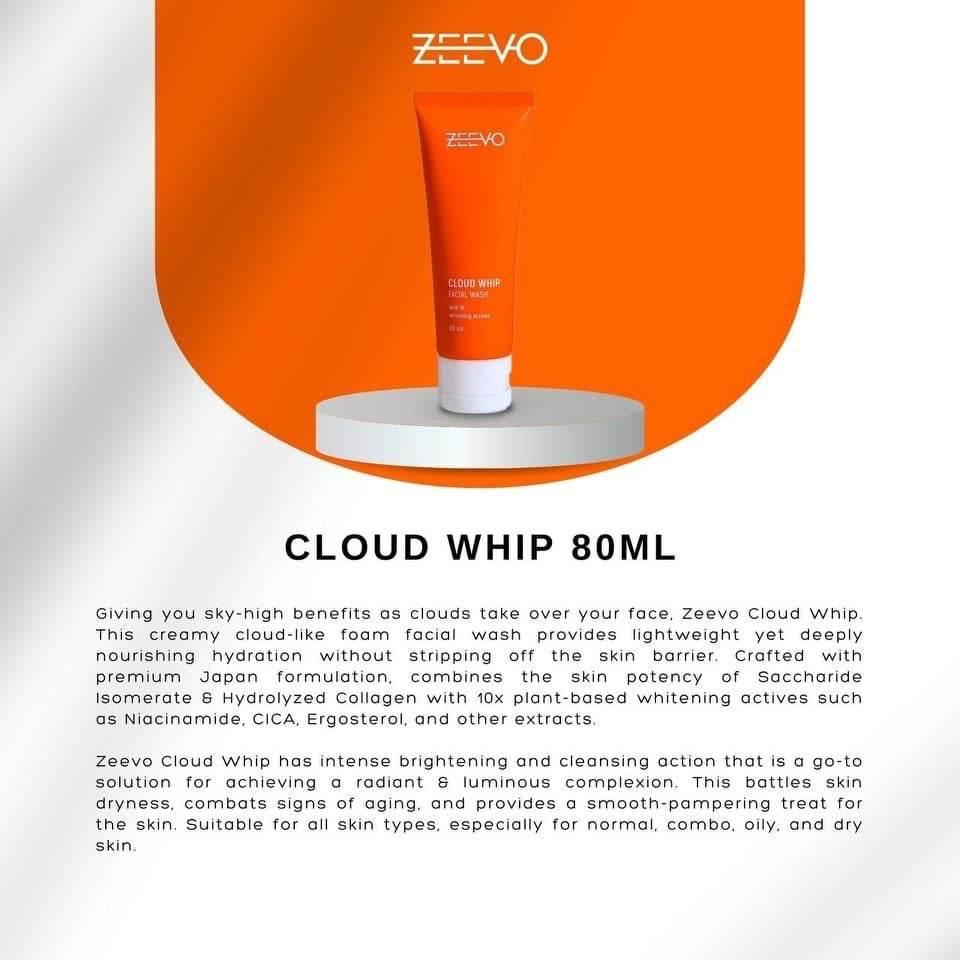 Zeevo Cloud Whip Facial Wash - MZG Health & Beauty Imports