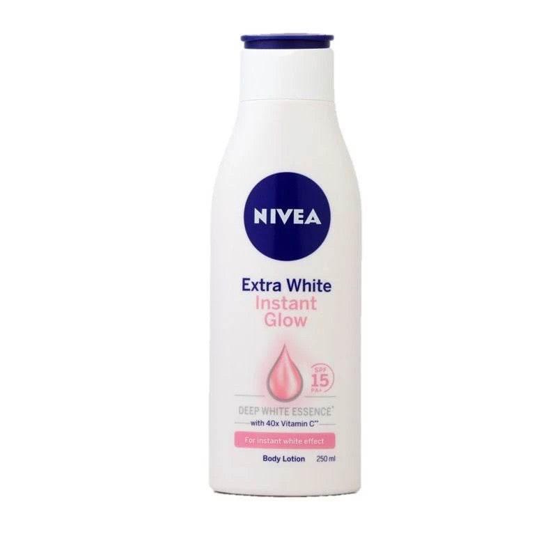 NIVEA Extra White Instant Glow Body Lotion SPF15 – Brightening & Hydrating 250ml - MZG Health & Beauty Imports