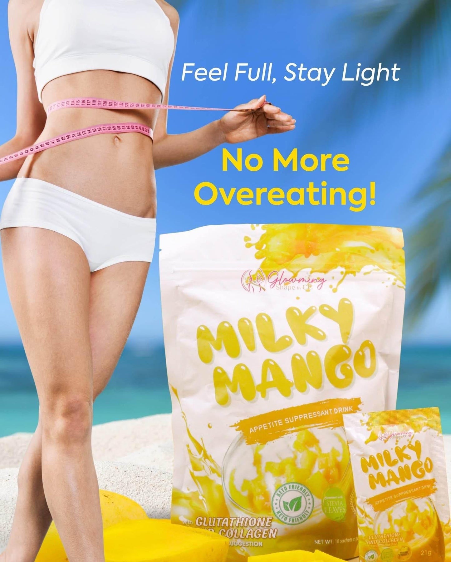 Glowming Milky Mango Drink – Appetite Suppressant by Cc Glam & Beauty - MZG Health & Beauty Imports