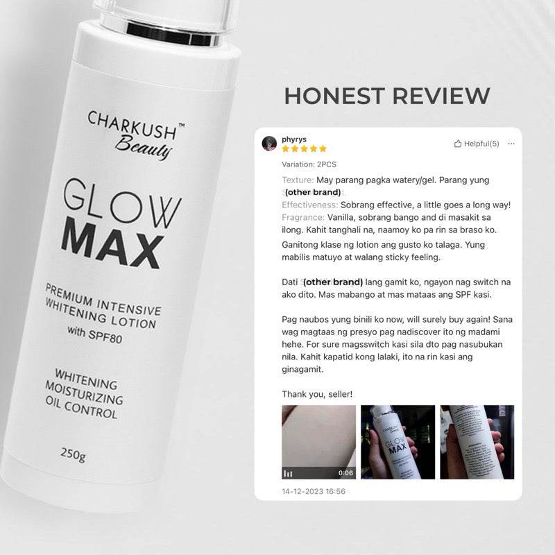 GLOWMAX Whitening Lotion – Premium Brightening Care - MZG Health & Beauty Imports