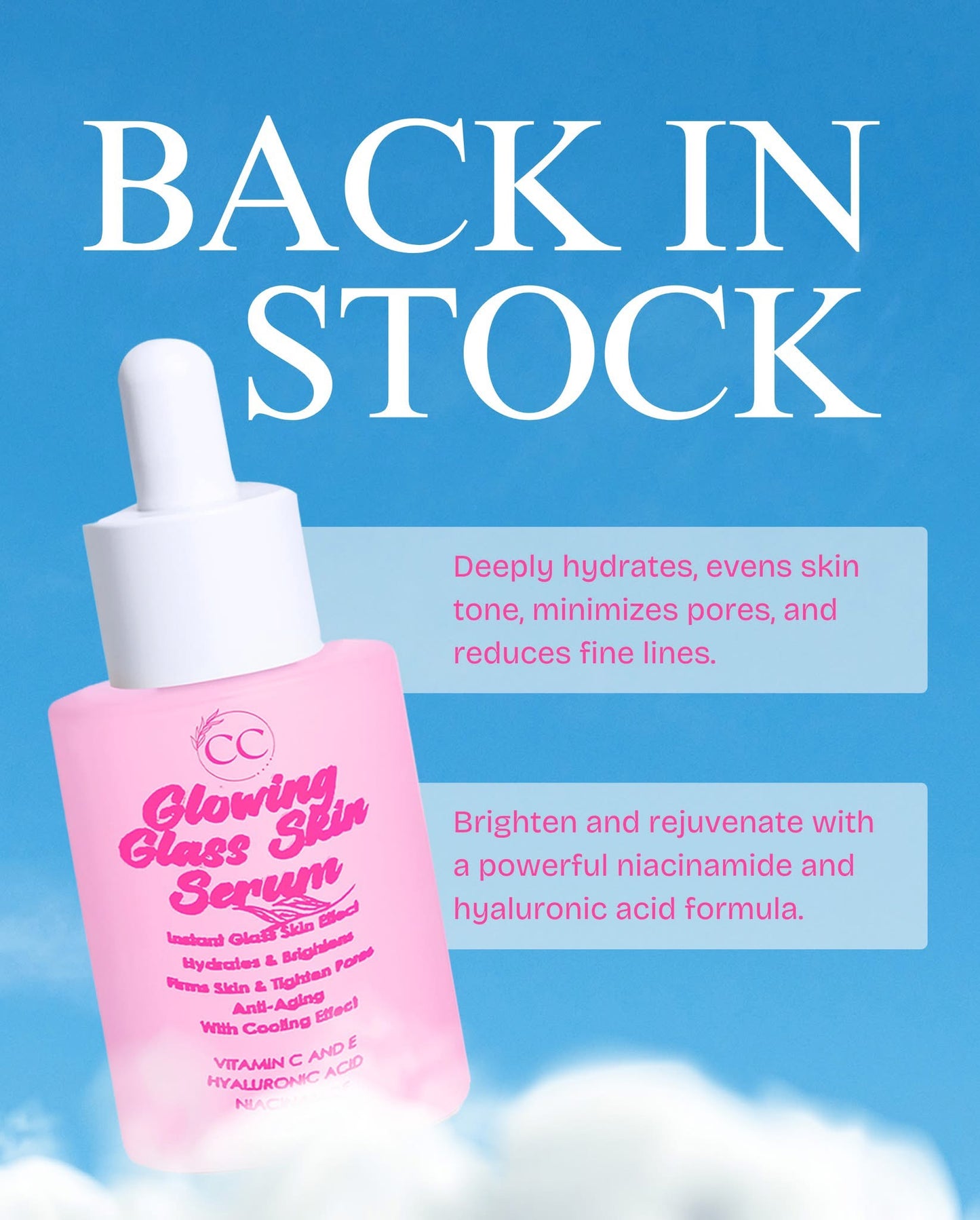 Cc Glam & Beauty Glowinh Glass Skin Serum