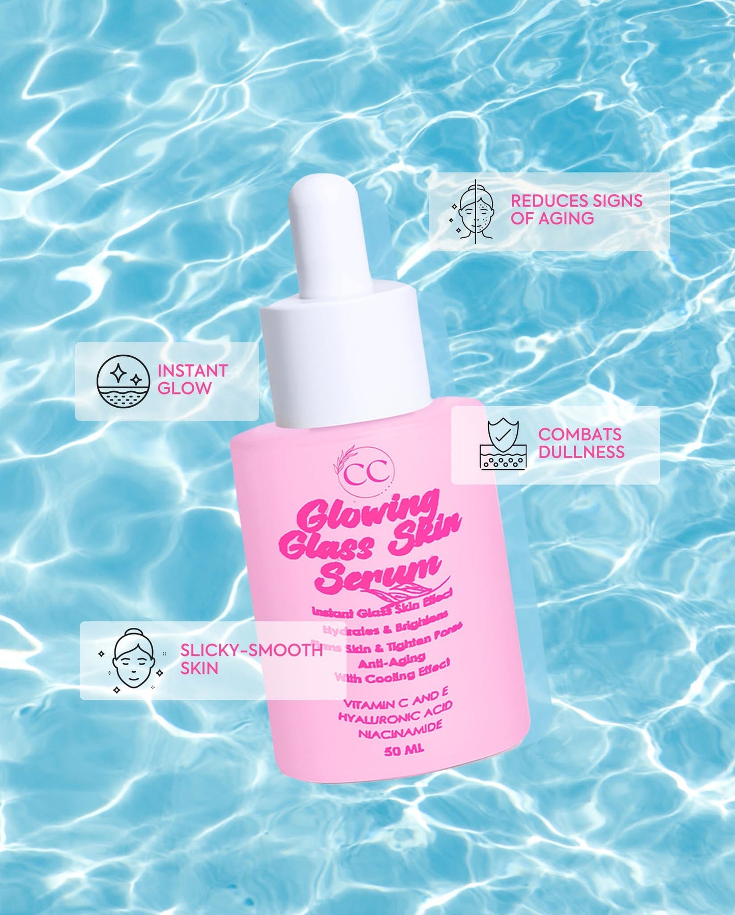 Cc Glam & Beauty Glowinh Glass Skin Serum