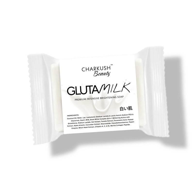 Glutamilk Brightening Soap – Glutathione & Milk by Charkush Beauty - MZG Health & Beauty Imports