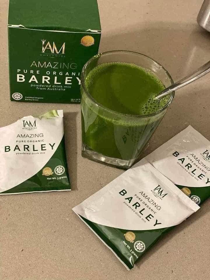 5 BOXES I Am Amazing Pure Organic Barley Powdered Drink Mix from Australia - MZG Health & Beauty Imports